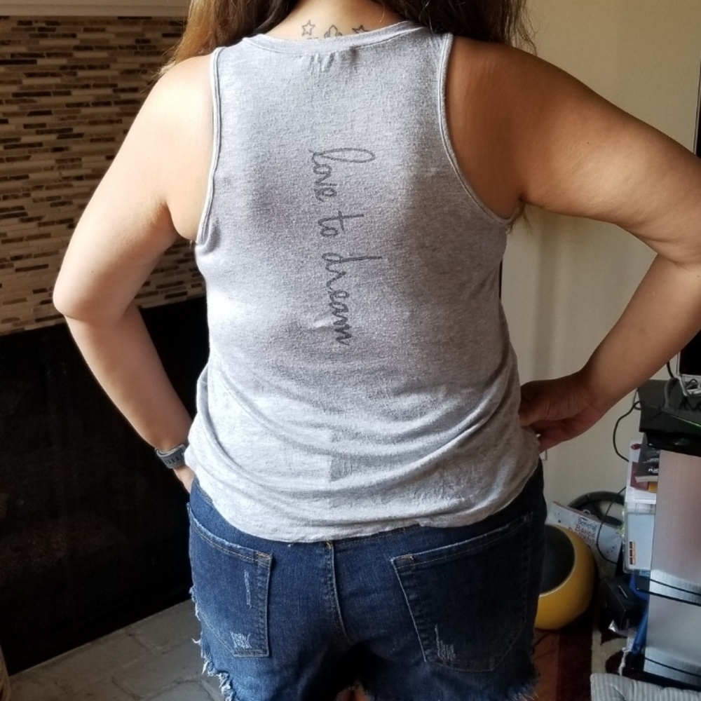 Moonchild Love To Dream Gray Tank - Size S
